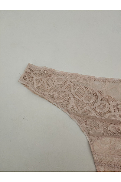 HANRO Béžové krajkové tanga luxusní Velikost XS | HANRO | obrázek 2