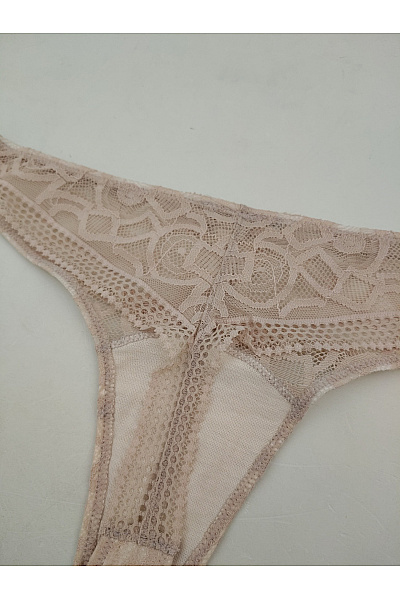 HANRO Béžové krajkové tanga luxusní Velikost XS | HANRO | obrázek 4