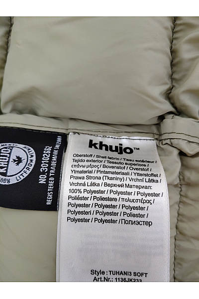 Khujo Dámská khaki prošívaná zimní dlouhá bunda s kapucí Velikost M | Khujo | obrázek 8