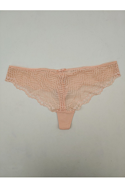 Lasca Béžové Krajkové Tanga Luxusní Spodní Prádlo Velikost EU 40/42