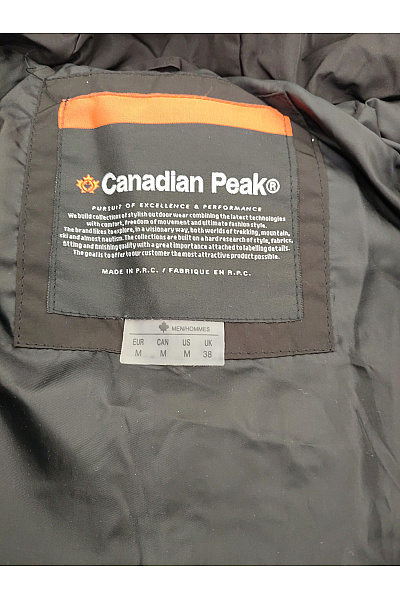 Canadian-peak Černá pánská zimní prošívaná bunda s kapucí Velikost EU M | canadian-peak | obrázek 7