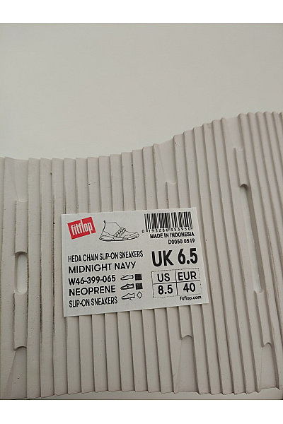 FitFlop tenisky Heda Chain Slip-On Sneakers Modré Velikost EU 40 | FitFlop | obrázek 9