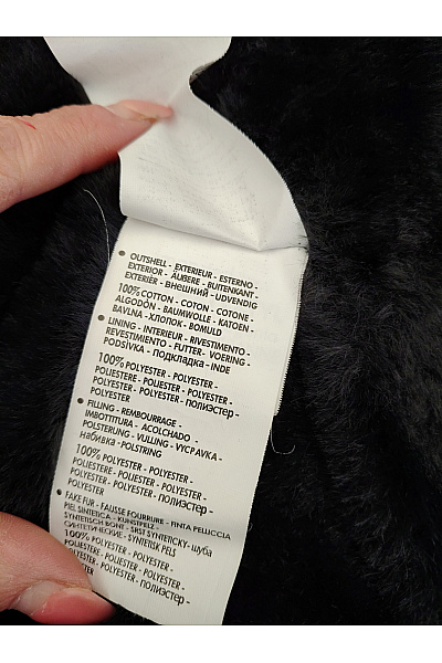 Geonorway Černá bavlněná zimní parka s kapucí a kožíškem Vel. EU 6/XXL | geonorway | obrázek 10