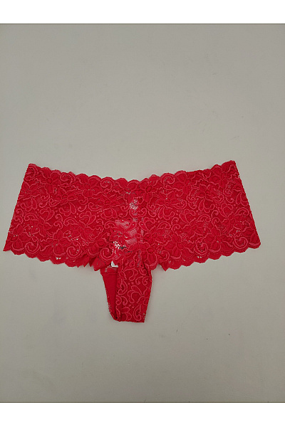 HANRO Červené krajkové tanga kalhotky luxusní | HANRO | obrázek 2