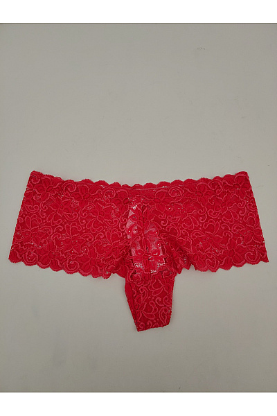 HANRO Červené krajkové tanga kalhotky luxusní | HANRO | obrázek 3