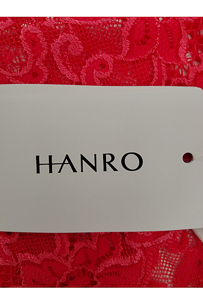 HANRO Červené krajkové tanga kalhotky luxusní | HANRO | obrázek 5