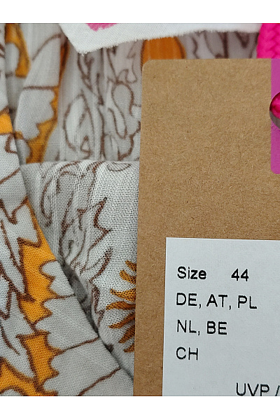 LIEBLINGSSTÜCK Dámská košile s dlouhým rukávem oranžová vzorovaná volná Vel. DE 44 | LIEBLINGSSTÜCK | obrázek 8