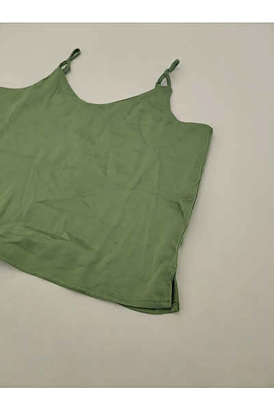 JJXX Dámský khaki top s výstřihem do V bez rukávů letní Velikost XL | JJXX | obrázek 4