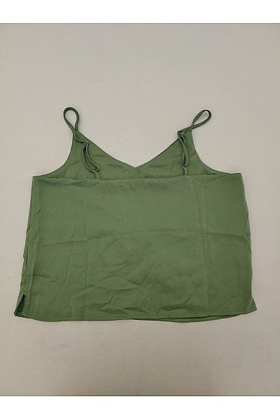 JJXX Dámský khaki top s výstřihem do V bez rukávů letní Velikost XL | JJXX | obrázek 7