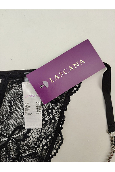 Lasca Černé krajkové tanga s kamínky luxusní spodní prádlo Vel. EU 40/42 | Lasca | obrázek 6