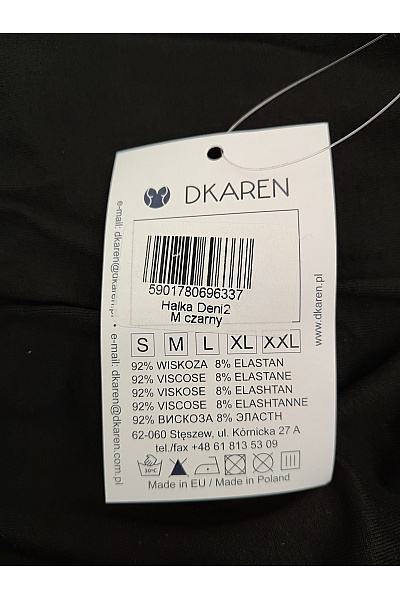 DKAREN Dámská černá noční košilka na ramínka Velikost EU M | DKAREN | obrázek 8