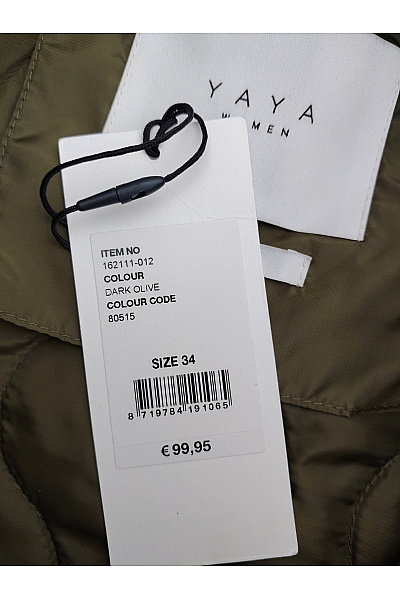 YAYA Dámská khaki prošívaná přechodová bunda bomber Vel. EU 34 | YAYA | obrázek 7