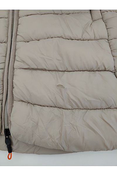 Geographical Norway Béžová prošívaná přechodná bunda s kapucí Vel. EU 2/M | Geographical Norway | obrázek 2