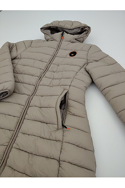 Geographical Norway Béžová prošívaná přechodná bunda s kapucí Vel. EU 2/M | Geographical Norway | obrázek 4