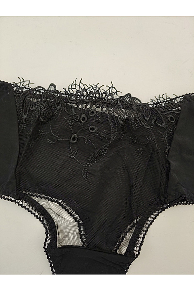 Kamea lingerie Černé luxusní krajkové tanga Vel. 2XL | kamea lingerie | obrázek 3