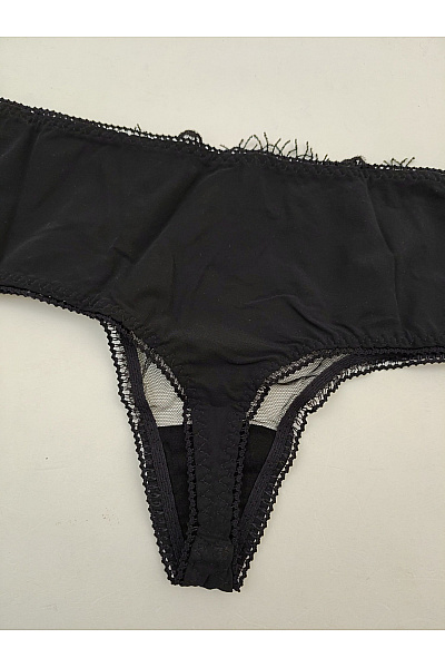 Kamea lingerie Černé luxusní krajkové tanga Vel. 2XL | kamea lingerie | obrázek 5
