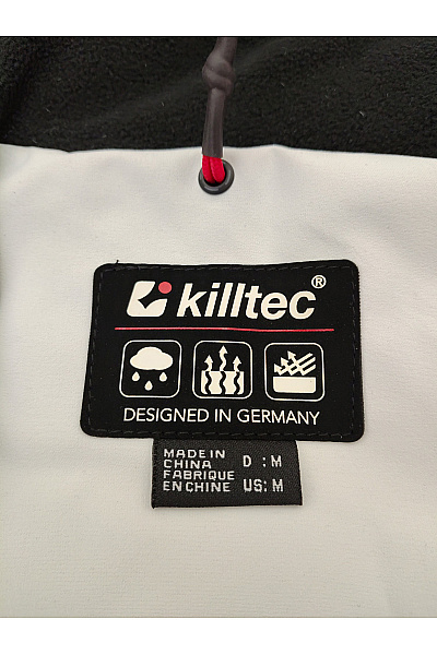 Killtec Černobílá pánská zimní lyžařská bunda s kapucí Vel. DE M | killtec | obrázek 7