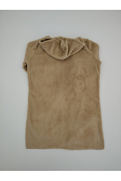 Béžový huňatý kardigan s kapucí Vel. XL | Unimoda | obrázek 8