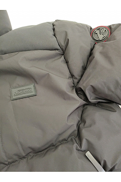 Geographical Norway Černá pánská zimní prošívaná puffer bunda s kapucí Vel. EU XL | Geographical Norway | obrázek 3