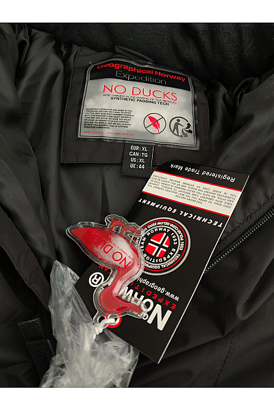 Geographical Norway Černá pánská zimní prošívaná puffer bunda s kapucí Vel. EU XL | Geographical Norway | obrázek 6