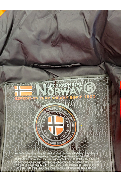 Geographical Norway Černá chlapecká prošívaná zimní bunda s kapucí outdoor Velikost 12Y | Geographical Norway | obrázek 7