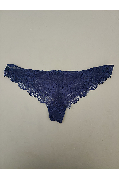 Lasca Luxusní modré krajkové tanga kalhotky Velikost EU 40/42 | Lasca | obrázek 2