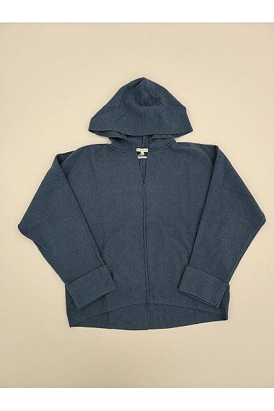 TOM TAILOR Modrý pletený oversized pulovr s kapucí Vel. S | TOM TAILOR | obrázek 2