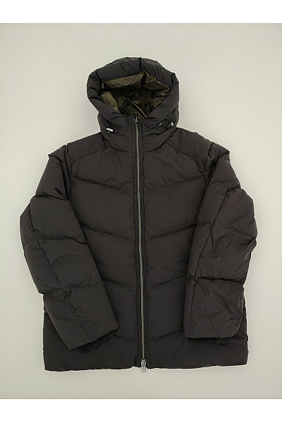 Woolrich Černá prošívaná zimní puffer bunda s kapucí Velikost XL | Woolrich | obrázek 2