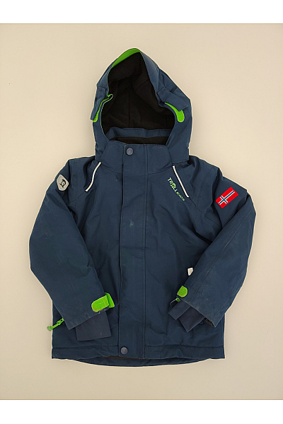 TROLLKIDS Modrá chlapecká softshellová outdoorová bunda Velikost EU 110 | TROLLKIDS | obrázek 2
