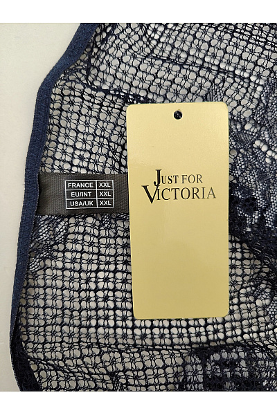 JUST FOR VICTORIA Černobílé krajkové kalhotky luxusní Velikost EU XXL | JUST FOR VICTORIA | obrázek 7