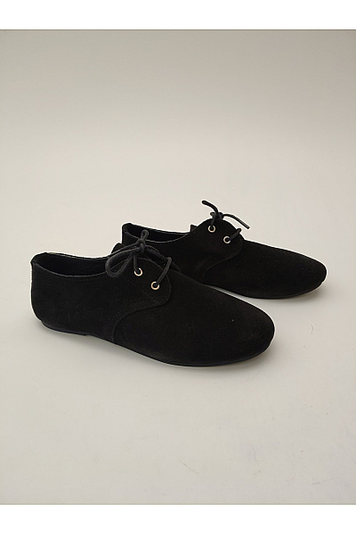 Comfortfusse Černé semišové šněrovací polobotky bez podpatku Vel. EU 39 | Comfortfusse | obrázek 2