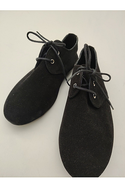 Comfortfusse Černé semišové šněrovací polobotky bez podpatku Vel. EU 39 | Comfortfusse | obrázek 3