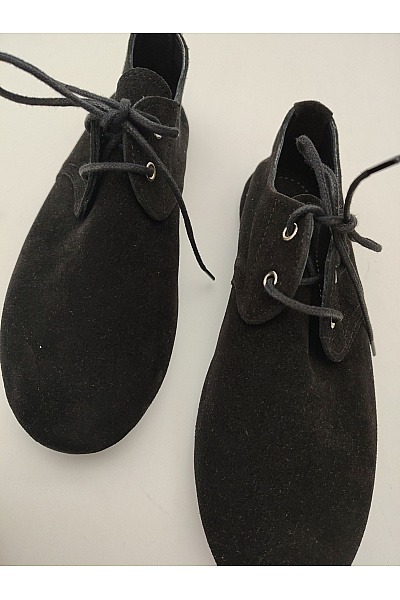 Comfortfusse Černé semišové šněrovací polobotky bez podpatku Vel. EU 39 | Comfortfusse | obrázek 9