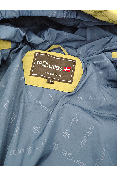 TROLLKIDS Chlapecká khaki modrá outdoorová bunda prošívaná Velikost EU 176 | TROLLKIDS | obrázek 7
