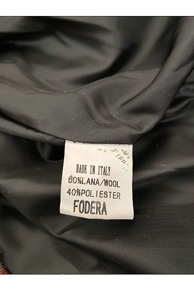 Barevný vlněný kostkovaný dvouřadý kabát vintage | Unimoda | obrázek 7