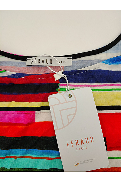 FERAUD PARIS Barevné letní šaty s krátkým rukávem volné Velikost DE 38 | FERAUD PARIS | obrázek 7
