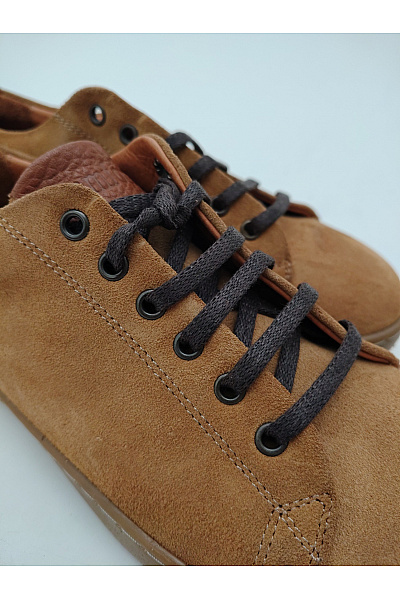 Comfortfusse Hnědé semišové šněrovací polobotky s kulatou špičkou Velikost EU 38 | Comfortfusse | obrázek 7