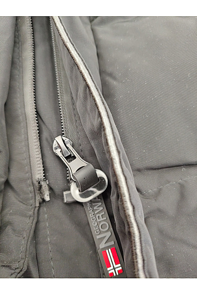 Geographical Norway Dívčí černá zimní bunda s kapucí outdoor Velikost EU 14Y | Geographical Norway | obrázek 5
