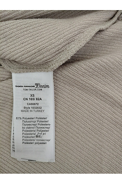 TOM TAILOR Dámské khaki tričko s výstřihem do V a tříčtvrtečním rukávem Vel. XS | TOM TAILOR | obrázek 6