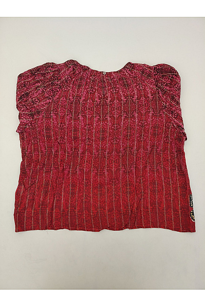 DESIGUAL Červená halenka s dlouhým rukávem a potiskem motýlů Vel. XL | DESIGUAL | obrázek 7