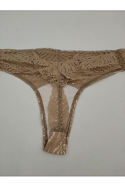 HANRO Béžové krajkové tanga luxusní | HANRO | obrázek 4