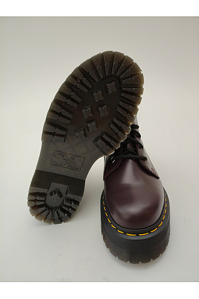 Dr.Martens Vínové kožené kotníkové boty na platformě se šněrováním a zipem Velikost EU 37 | Dr.Martens | obrázek 5