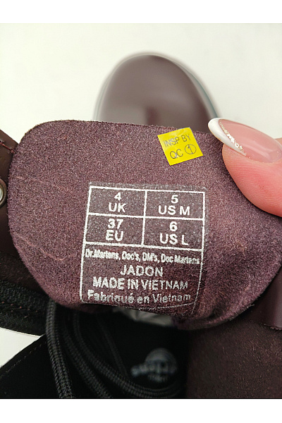 Dr.Martens Vínové kožené kotníkové boty na platformě se šněrováním a zipem Velikost EU 37 | Dr.Martens | obrázek 7