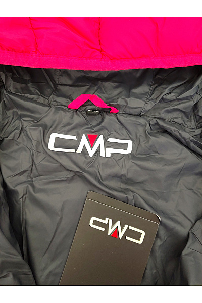 CMP Dámská červená prošívaná bunda s kapucí Velikost IT XXXL | CMP | obrázek 4