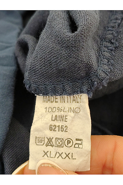 LE MONDE DU LIN Dámské lněné široké kalhoty s kapsami Velikost XL/XXL | LE MONDE DU LIN | obrázek 7