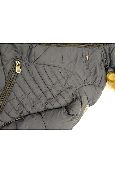Geographical Norway Dámská prošívaná zimní bunda s kapucí a kožešinou Vel. EU 2/M | Geographical Norway | obrázek 4
