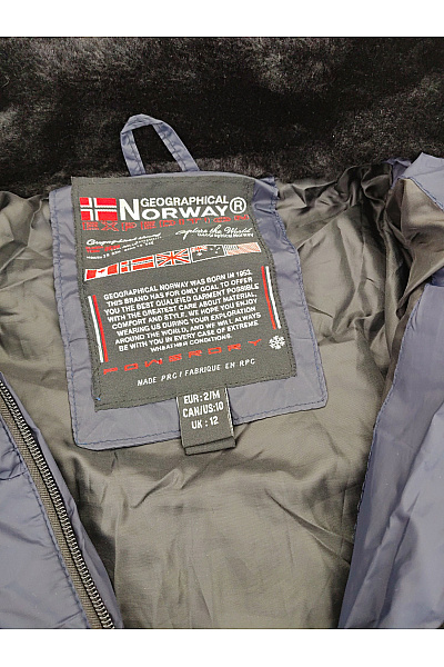 Geographical Norway Dámská prošívaná zimní bunda s kapucí a kožešinou Vel. EU 2/M | Geographical Norway | obrázek 6