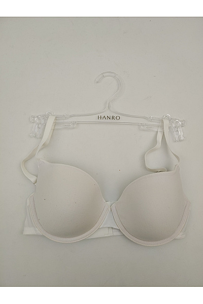 HANRO Béžová bavlněná hladká t-shirt podprsenka s kosticemi Velikost UK 33C | HANRO | obrázek 2