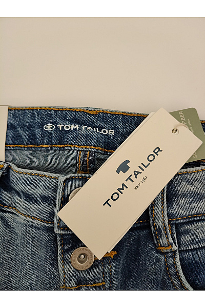 TOM TAILOR Dámské modré bavlněné džíny s vysokým pasem Vel. 28/32 | TOM TAILOR | obrázek 5