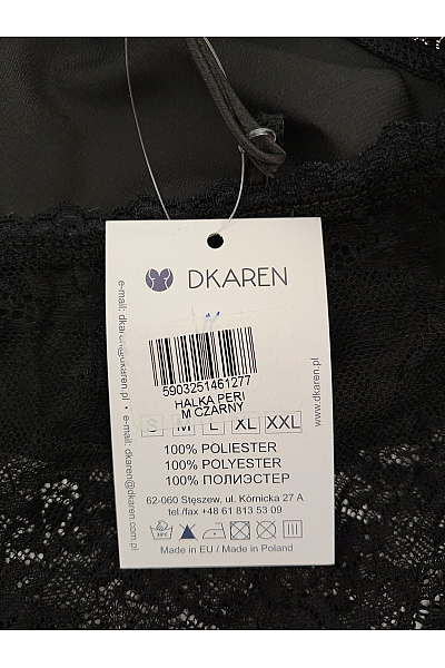 DKAREN Černá dámská noční košilka s krajkou Vel. EU M | DKAREN | obrázek 8